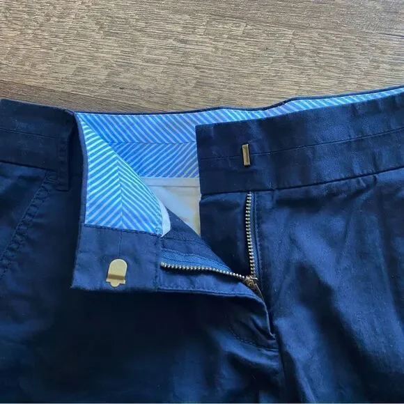 J. Crew Shorts Broken In Chino Navy Blue Cotton Preppy 6 - Picture 7 of 11